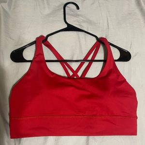 Lululemon Energy Longline Bra *Medium Support B-D Cups (dark red)